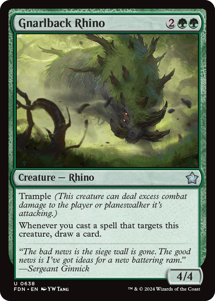 Gnarlback Rhino [FDN - 638] - Cartes Sportives Rive Sud