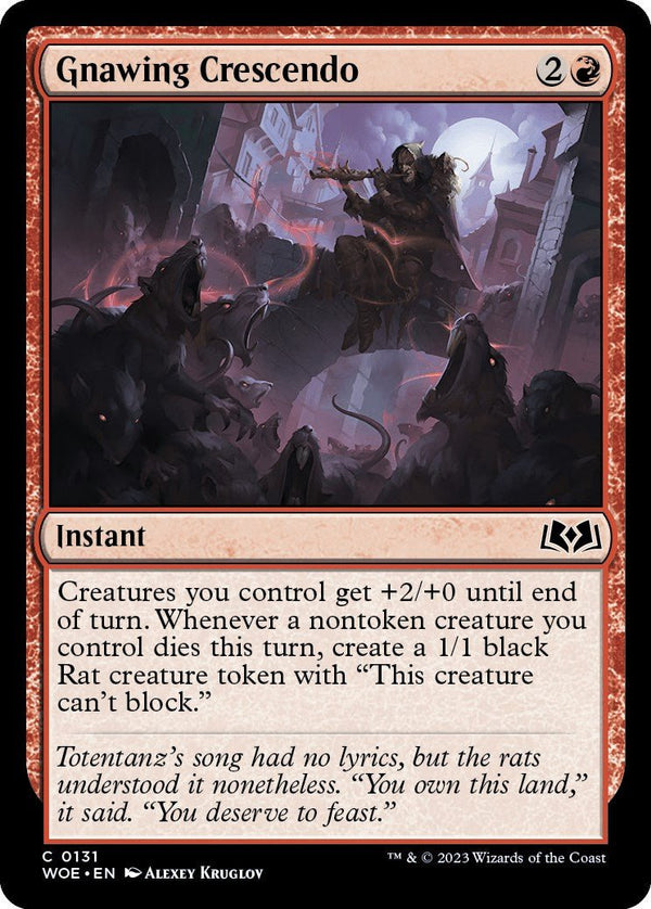 Gnawing Crescendo [WOE - 131] - Cartes Sportives Rive Sud