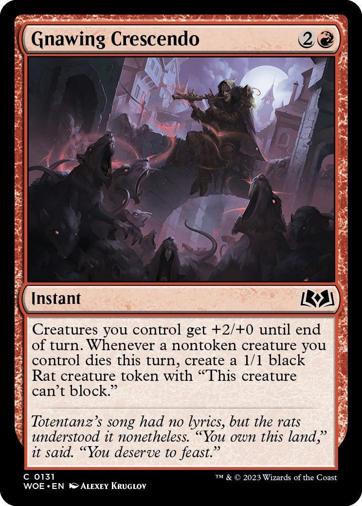 Gnawing Crescendo [WOE - 131] - Cartes Sportives Rive Sud