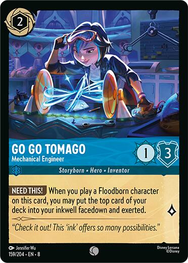 Go Go Tomago - Mechanical Engineer [8 - 159/204] - Cartes Sportives Rive Sud
