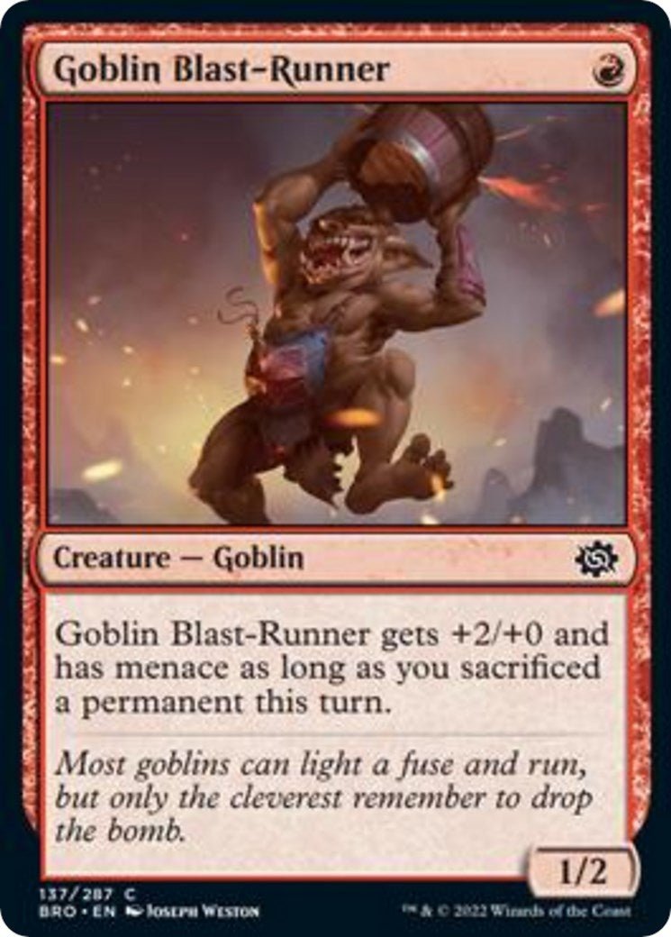 Goblin Blast - Runner [BRO - 137] - Cartes Sportives Rive Sud