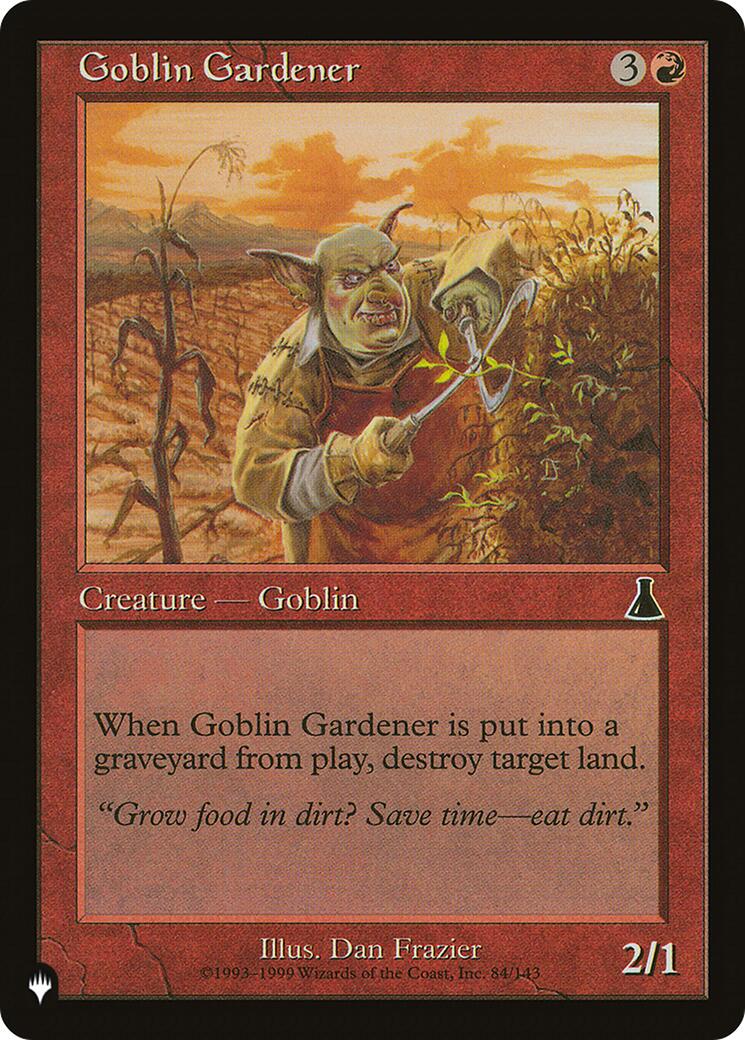 Goblin Gardener [LIST - 84/143] - Cartes Sportives Rive Sud