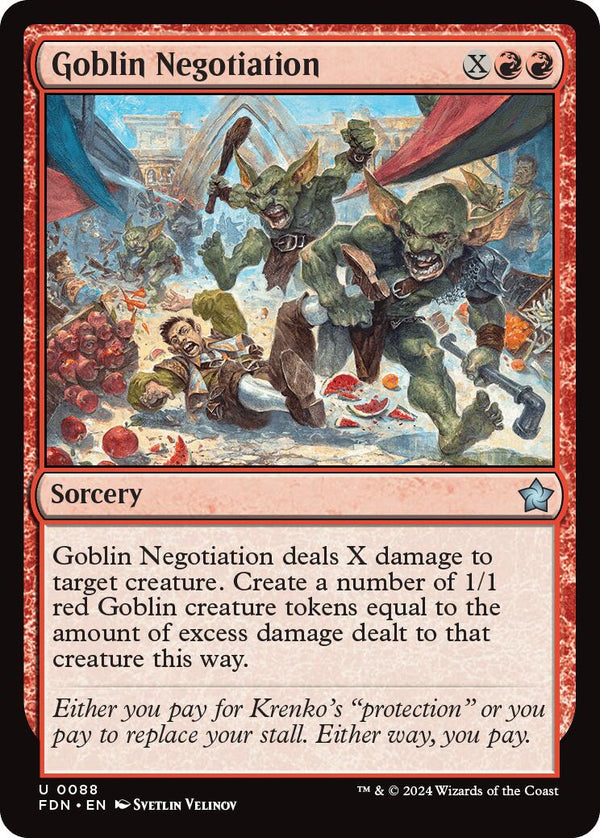 Goblin Negotiation [FDN - 88] - Cartes Sportives Rive Sud