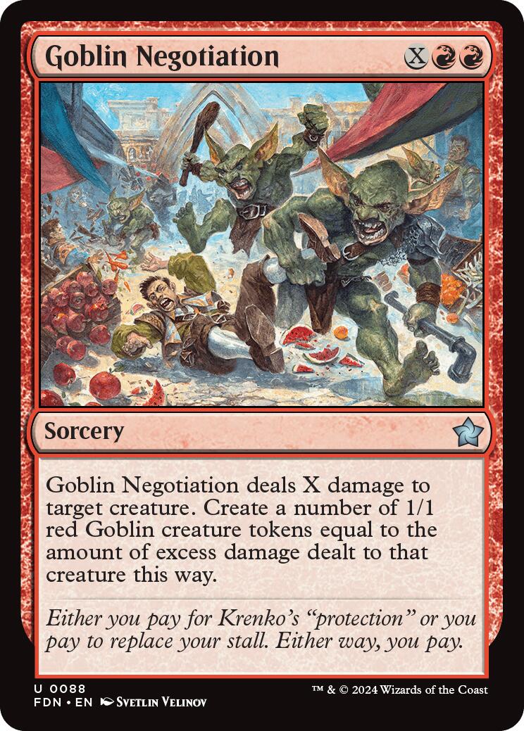 Goblin Negotiation [FDN - 88] - Cartes Sportives Rive Sud