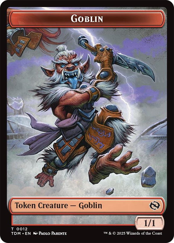 Goblin // Warrior Double - Sided Token [TDM - 12 // 13] - Cartes Sportives Rive Sud