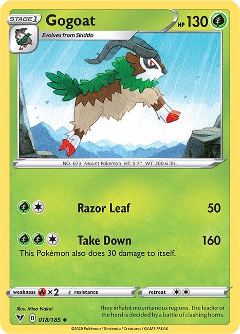 Gogoat [SWSH04 - 018/185] - Cartes Sportives Rive Sud