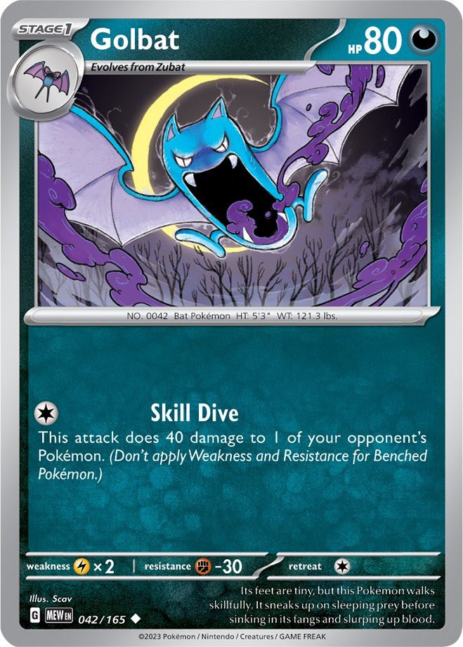 Golbat [MEW - 042/165] - Cartes Sportives Rive Sud