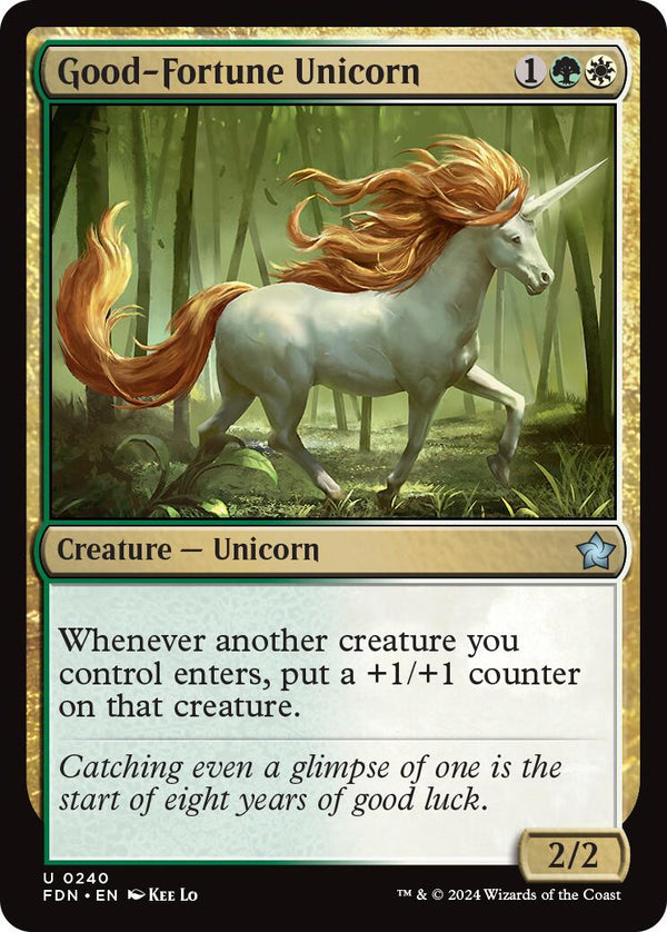 Good - Fortune Unicorn [FDN - 240] - Cartes Sportives Rive Sud