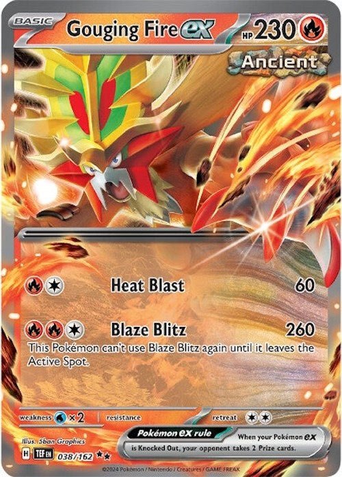 Gouging Fire ex - 038/162 [TEF - 038/162] - Cartes Sportives Rive Sud