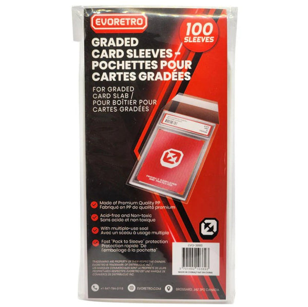 Graded Card Sleeves For PSA Evoretro 100pk - Cartes Sportives Rive Sud