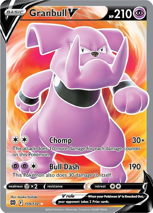 Granbull V (Full Art) [SWSH09 - 159/172] - Cartes Sportives Rive Sud
