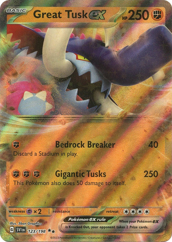 Great Tusk ex - 123/198 [SV1 - 123/198] - Cartes Sportives Rive Sud