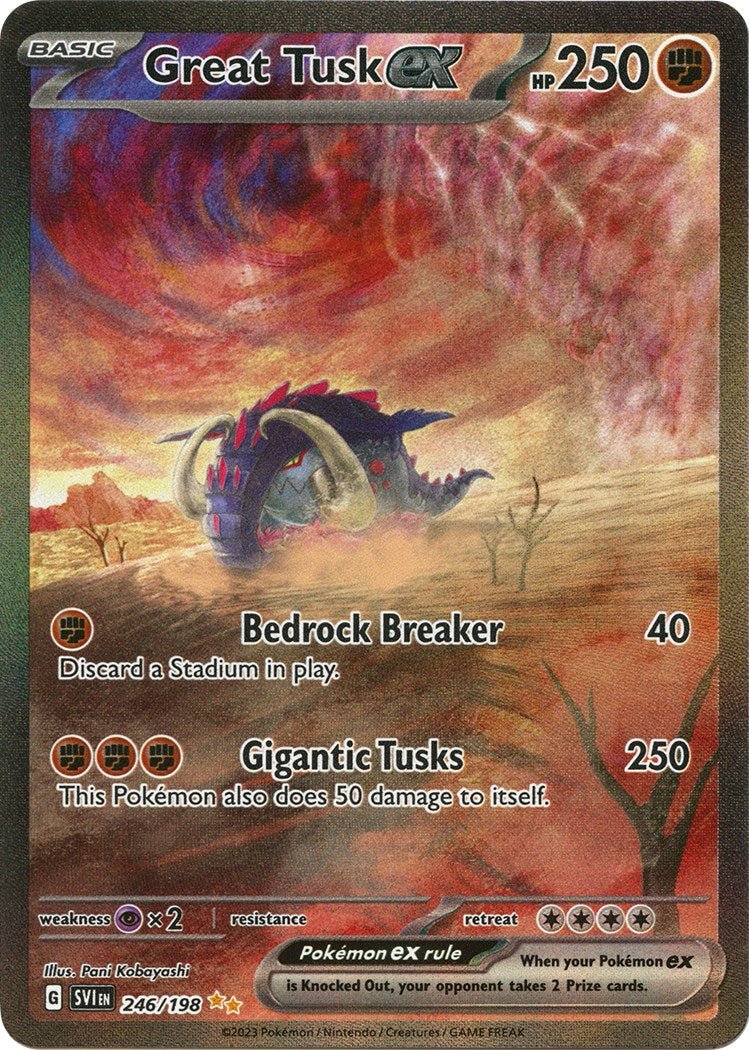 Great Tusk ex - 246/198 [SVI - 246/198] - Cartes Sportives Rive Sud