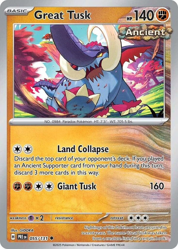 Great Tusk [PRE - 055/131] - Cartes Sportives Rive Sud