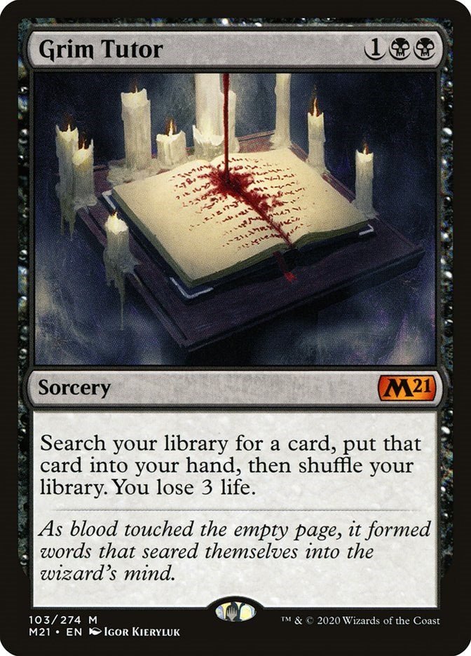 Grim Tutor [M21 - 103] - Cartes Sportives Rive Sud