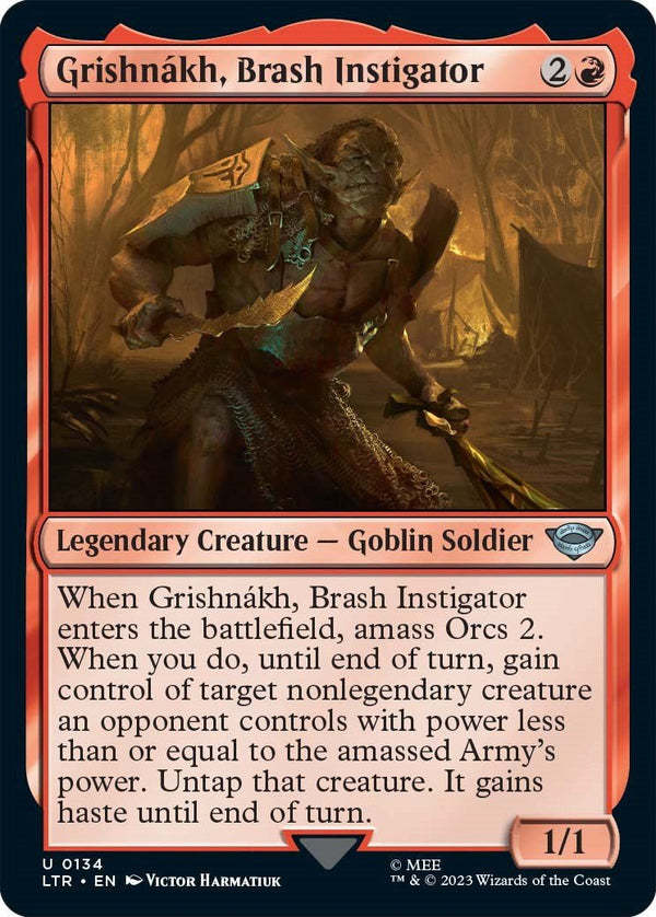 Grishnakh, Brash Instigator [LTR - 134] - Cartes Sportives Rive Sud