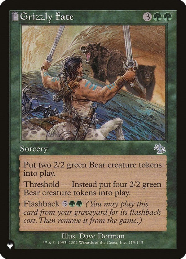 Grizzly Fate [LIST - 119/143] - Cartes Sportives Rive Sud