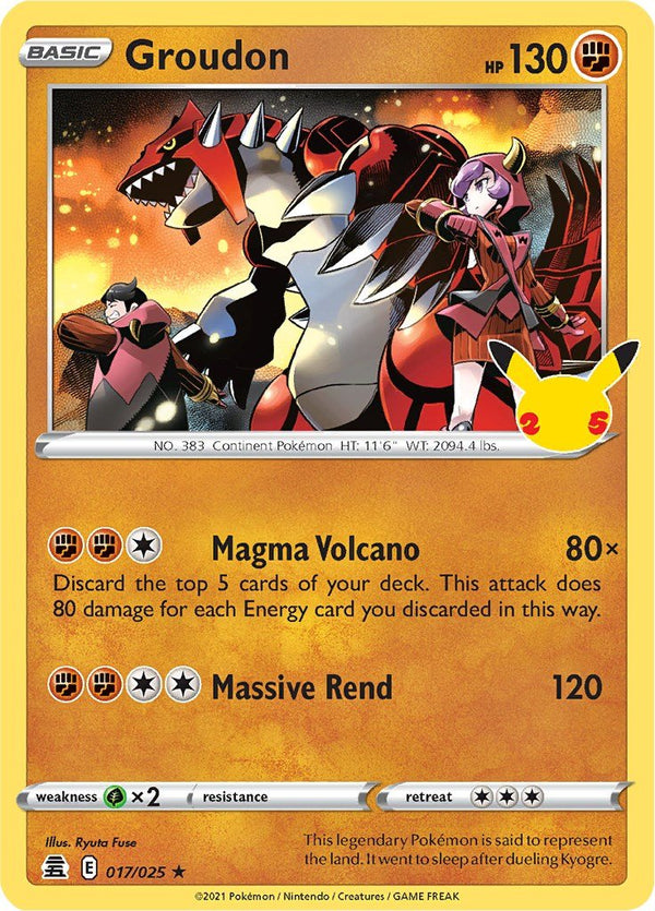 Groudon [CLB - 017/025] - Cartes Sportives Rive Sud
