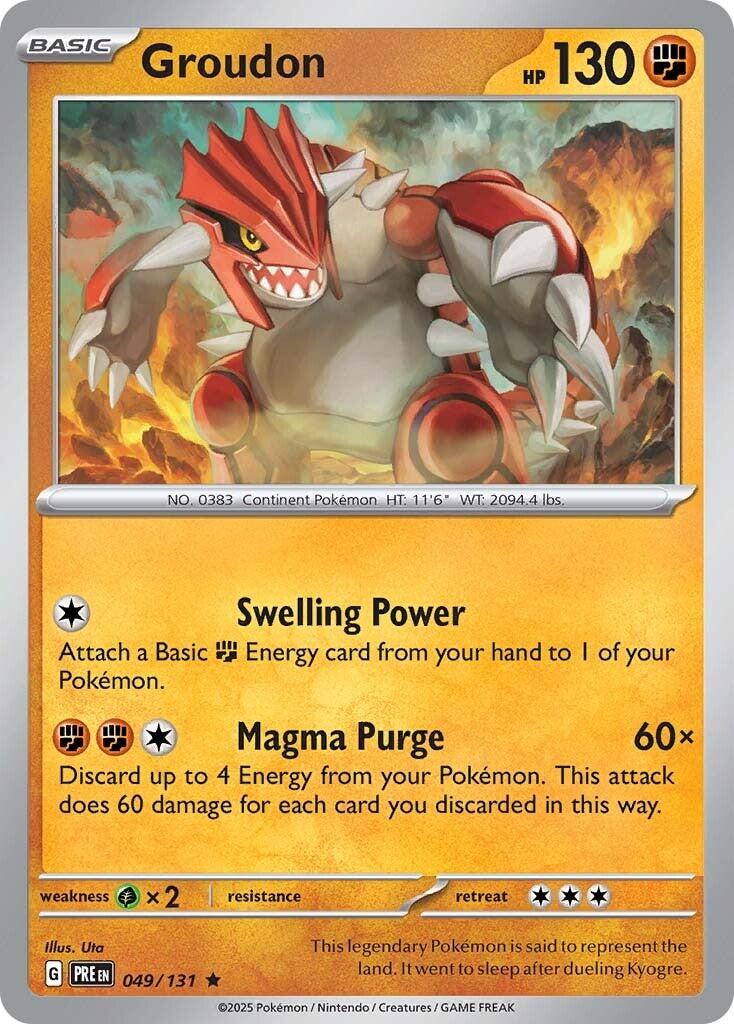 Groudon [PRE - 049/131] - Cartes Sportives Rive Sud