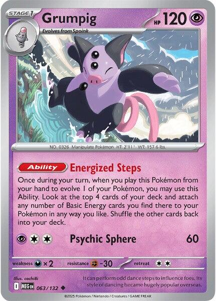 Grumpig [MEG - 063/132] - Cartes Sportives Rive Sud