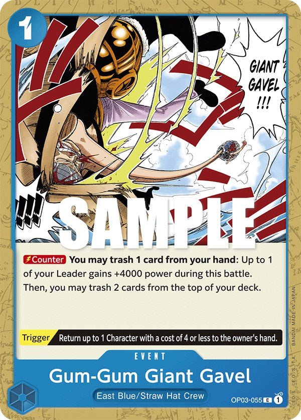 Gum - Gum Giant Gavel [OP03 - OP03 - 055] - Cartes Sportives Rive Sud