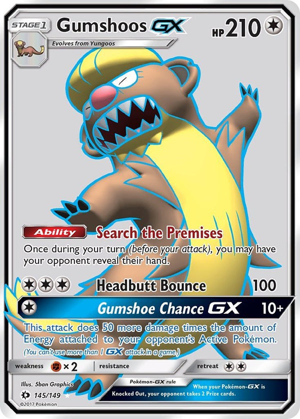 Gumshoos GX (Full Art) [SM01 - 145/149] - Cartes Sportives Rive Sud
