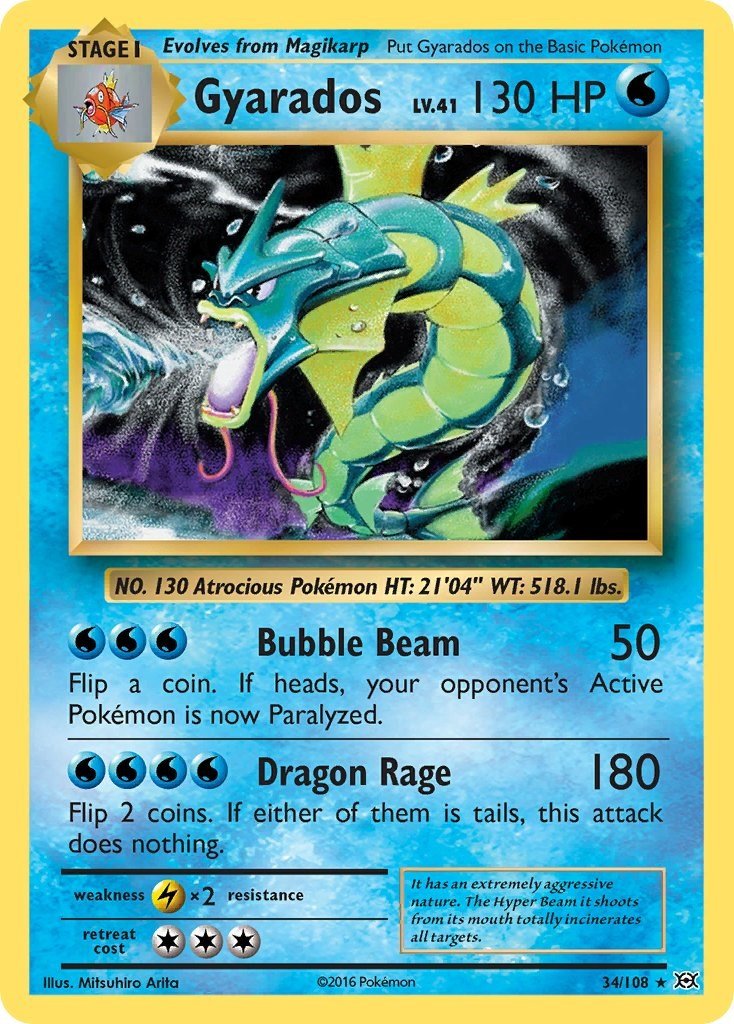 Gyarados [EVO - 34/108] - Cartes Sportives Rive Sud