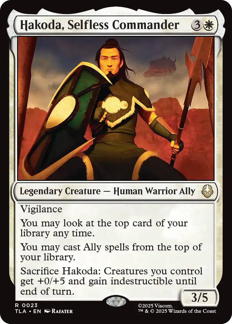 Hakoda, Selfless Commander [TLA - 23] - Cartes Sportives Rive Sud