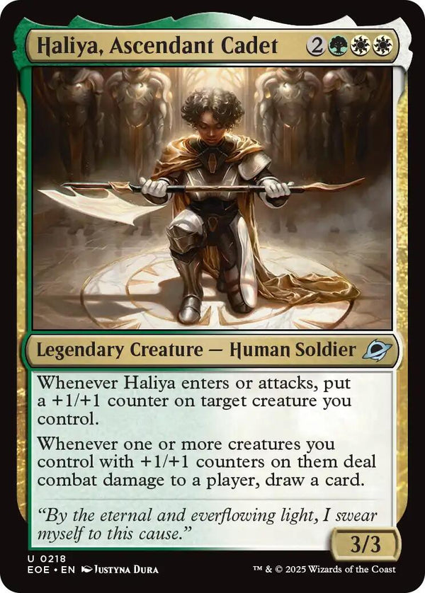 Haliya, Ascendant Cadet [EOE - 218] - Cartes Sportives Rive Sud