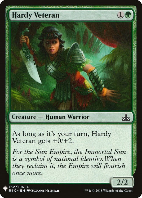 Hardy Veteran [LIST - 132] - Cartes Sportives Rive Sud