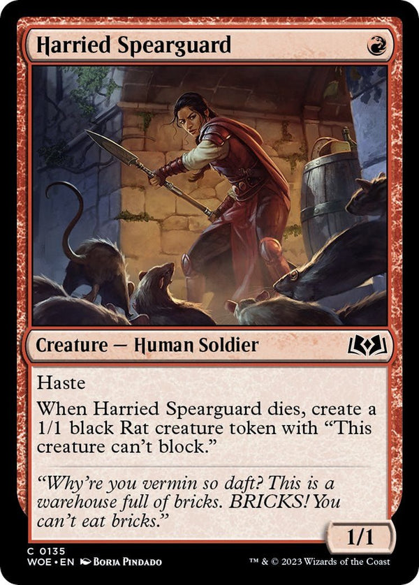 Harried Spearguard [WOE - 135] - Cartes Sportives Rive Sud