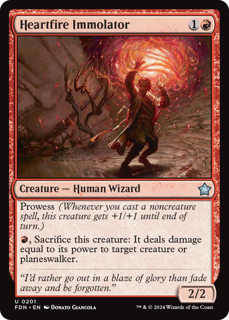 Heartfire Immolator [FDN - 201] - Cartes Sportives Rive Sud