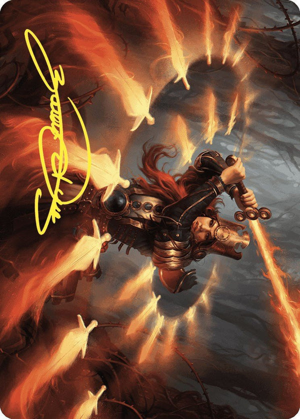 Heartflame Duelist Art Card (Gold - Stamped Signature) [ASWOE - 38] - Cartes Sportives Rive Sud