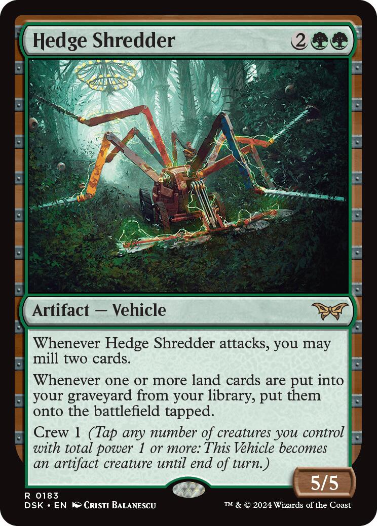 Hedge Shredder [DSK - 183] - Cartes Sportives Rive Sud