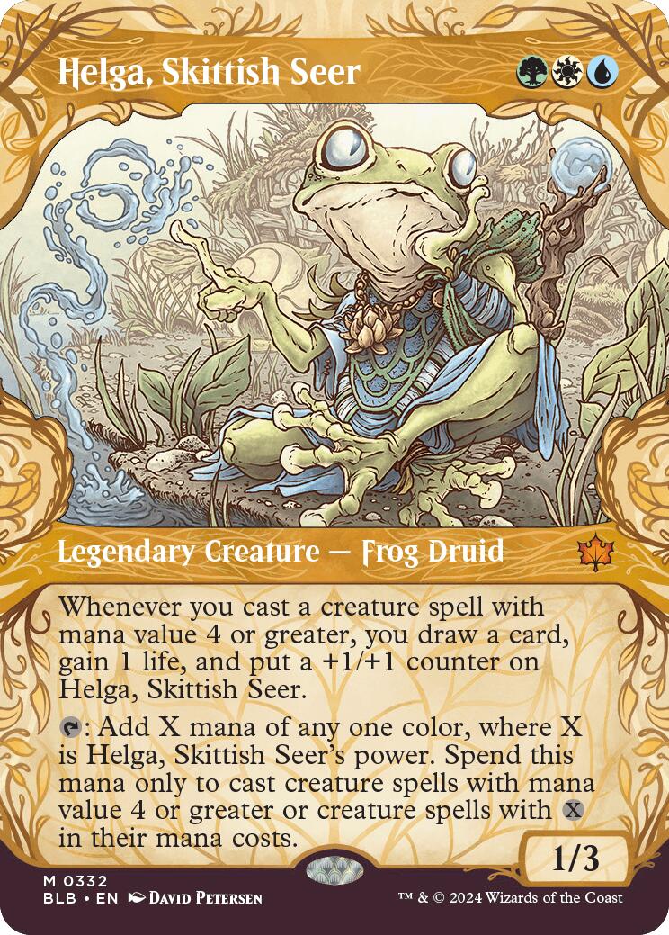 Helga, Skittish Seer (Showcase) [BLB - 332] - Cartes Sportives Rive Sud