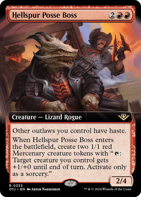 Hellspur Posse Boss (Extended Art) [OTJ - 333] - Cartes Sportives Rive Sud