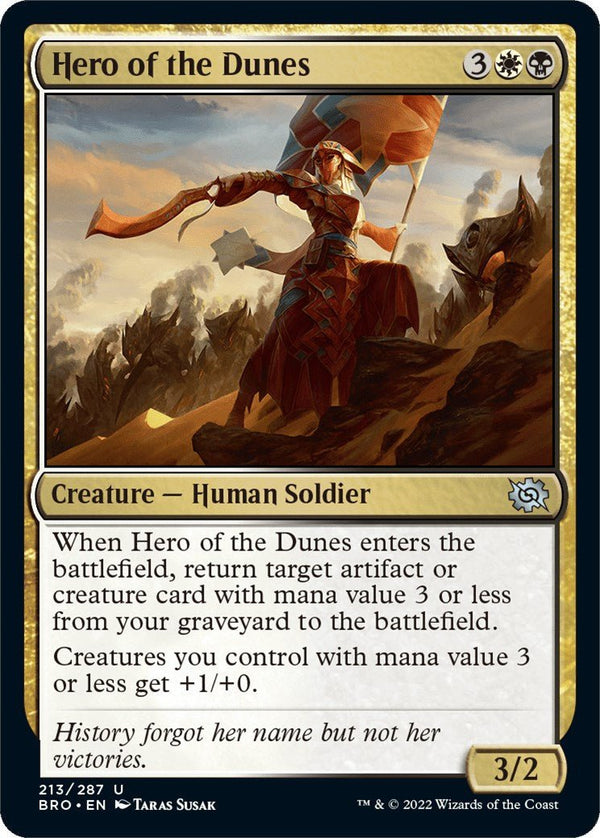 Hero of the Dunes [BRO - 213] - Cartes Sportives Rive Sud