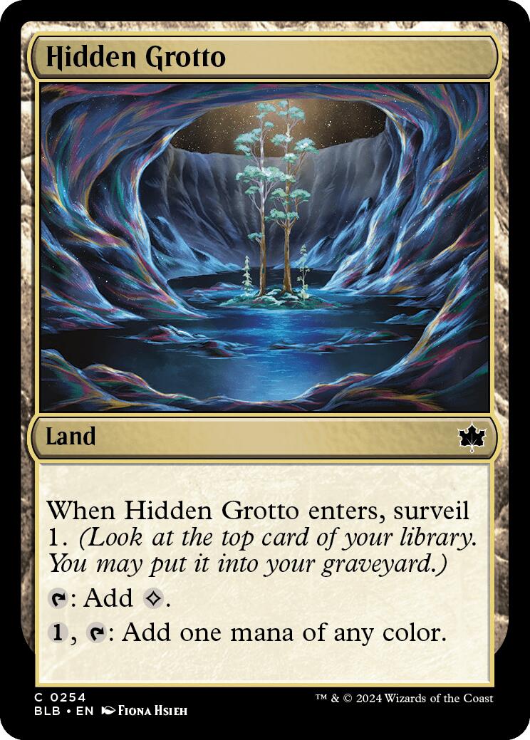 Hidden Grotto [BLB - 254] - Cartes Sportives Rive Sud
