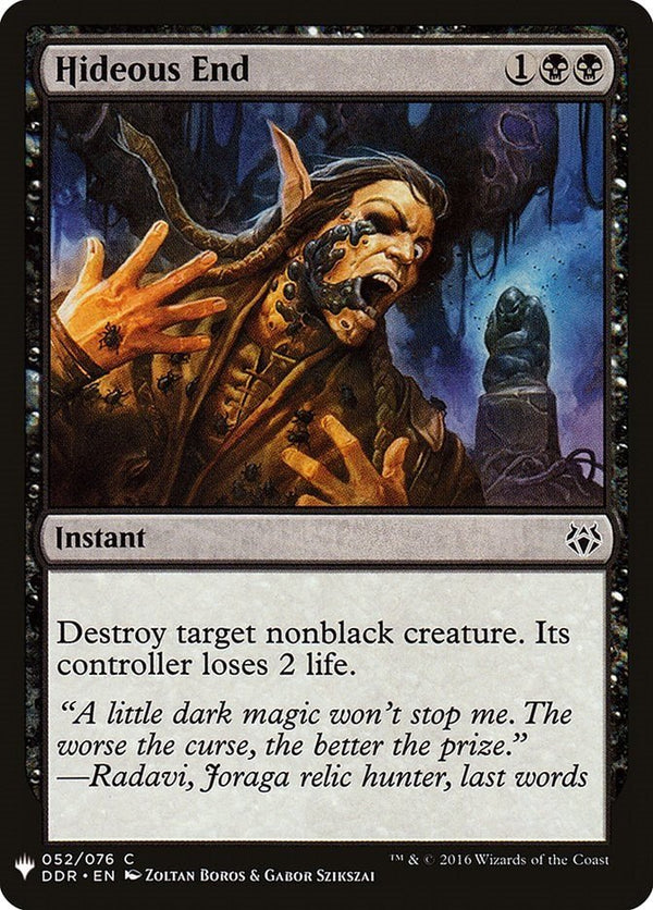 Hideous End [LIST - 52] - Cartes Sportives Rive Sud