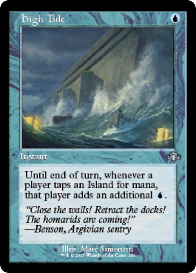 High Tide (Retro Frame) [DMR - 286] - Cartes Sportives Rive Sud