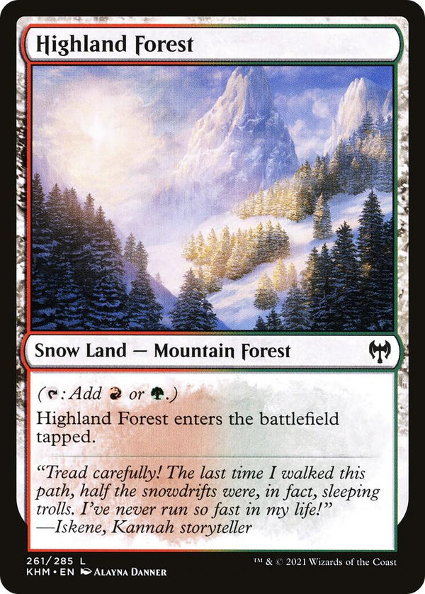 Highland Forest [KHM - 261] - Cartes Sportives Rive Sud