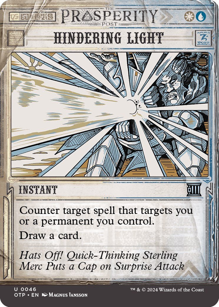 Hindering Light [OTP - 46] - Cartes Sportives Rive Sud