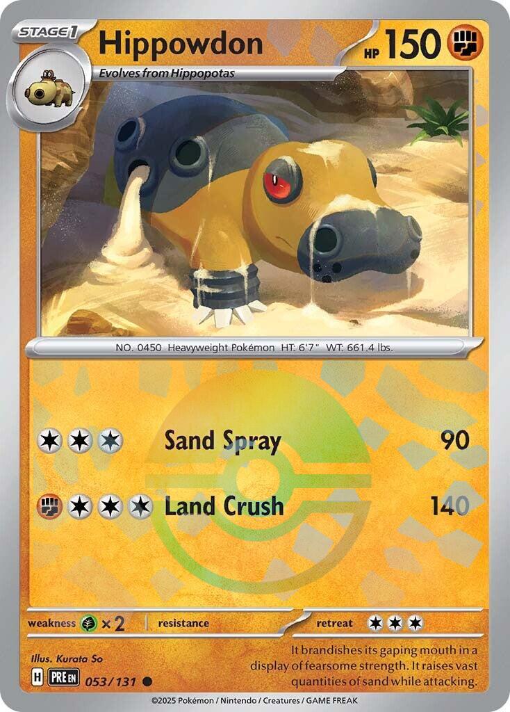 Hippowdon (Poke Ball Pattern) [PRE - 053/131] - Cartes Sportives Rive Sud