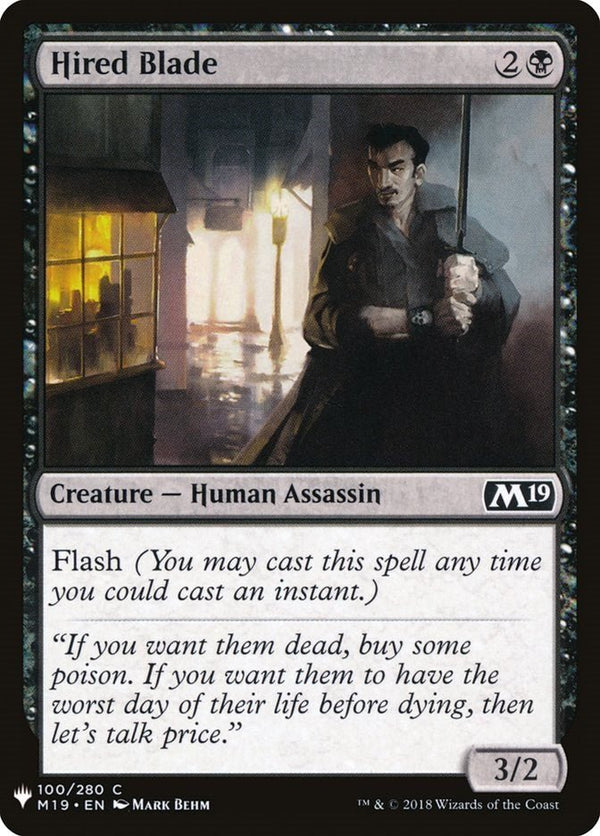 Hired Blade [LIST - 100] - Cartes Sportives Rive Sud