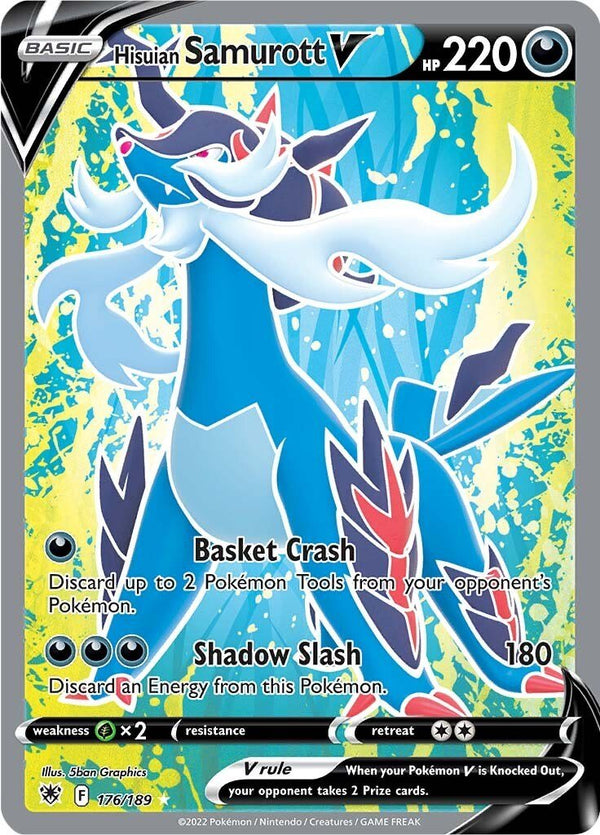 Hisuian Samurott V (Full Art) [SWSH10 - 176/189] - Cartes Sportives Rive Sud