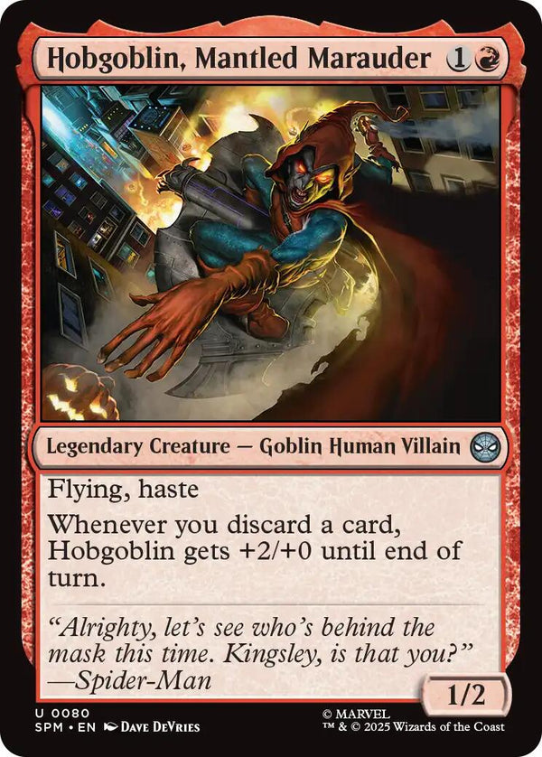 Hobgoblin, Mantled Marauder [SPM - 80] - Cartes Sportives Rive Sud