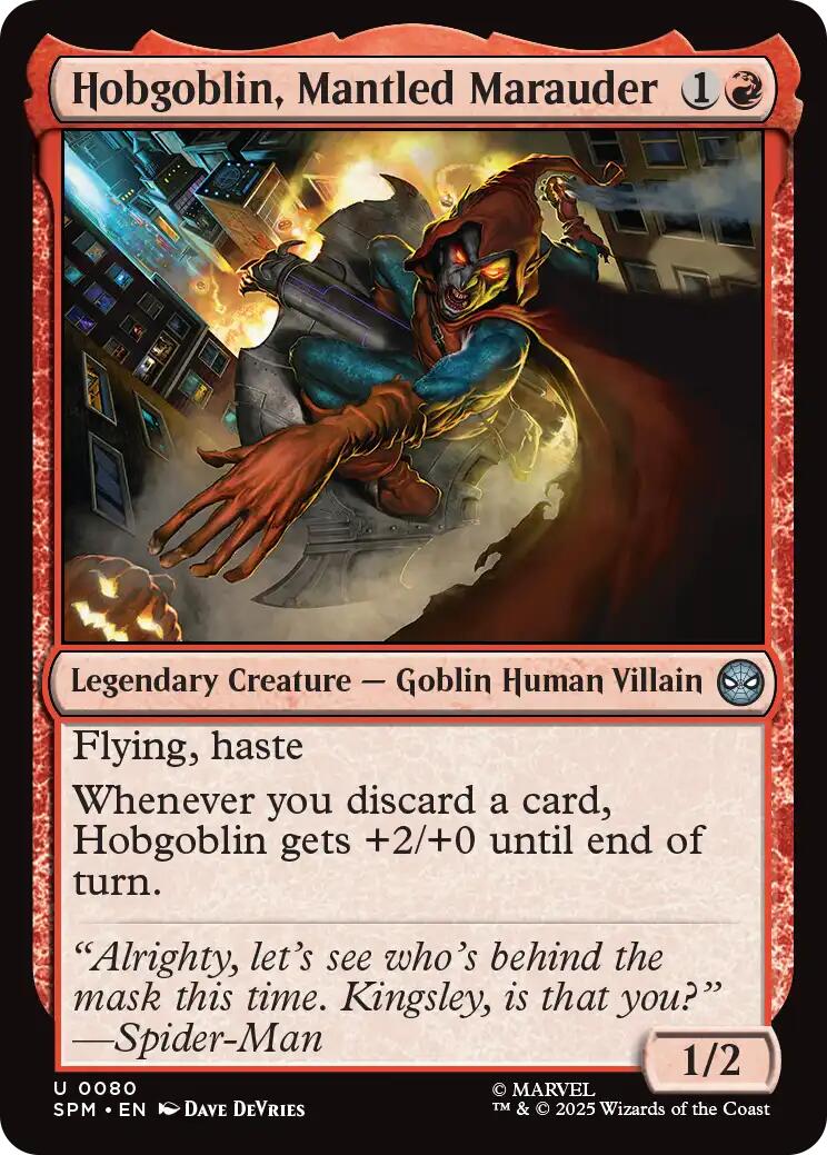 Hobgoblin, Mantled Marauder [SPM - 80] - Cartes Sportives Rive Sud