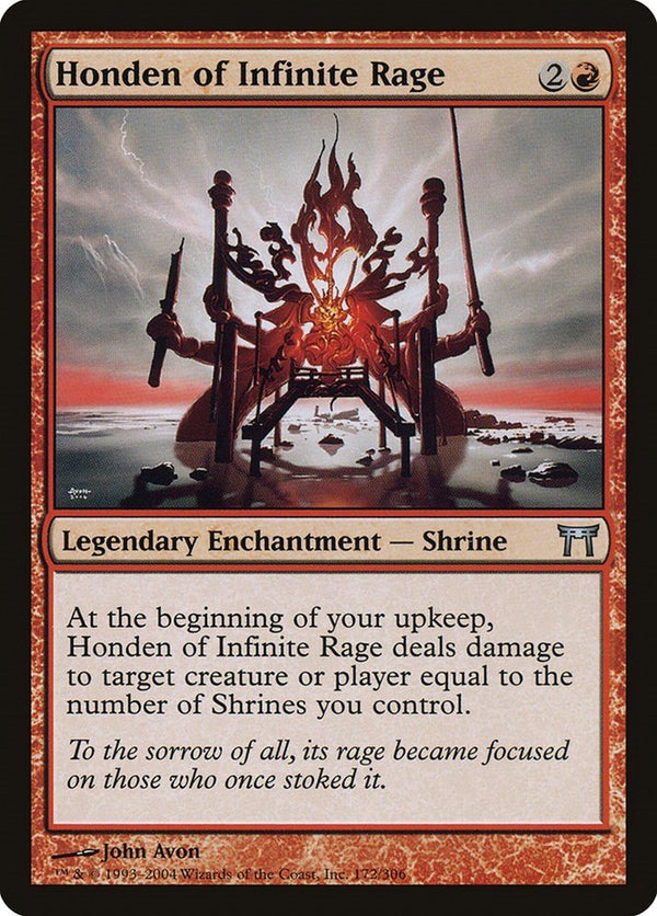 Honden of Infinite Rage [CHK - 172] - Cartes Sportives Rive Sud