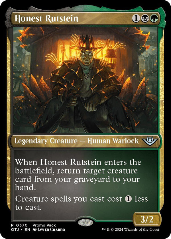 Honest Rutstein [PPOTJ - 370] - Cartes Sportives Rive Sud
