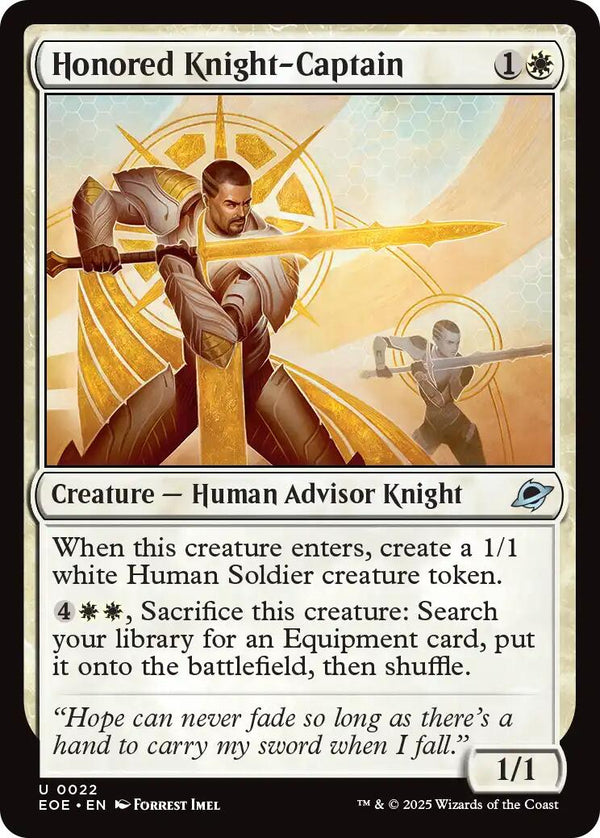 Honored Knight - Captain [EOE - 22] - Cartes Sportives Rive Sud
